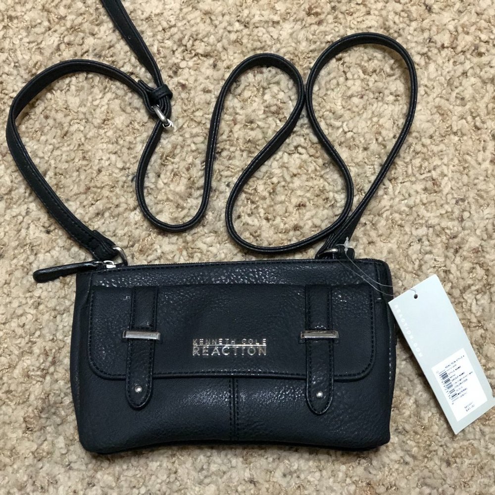 NWT Kenneth Cole REACTION Black Crossbody Purse